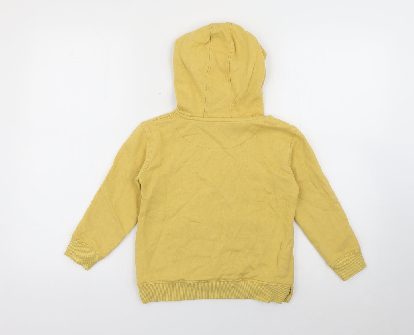 John Lewis Boys Yellow  Cotton Pullover Hoodie Size 6 Years