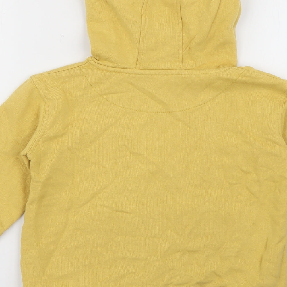John Lewis Boys Yellow  Cotton Pullover Hoodie Size 6 Years