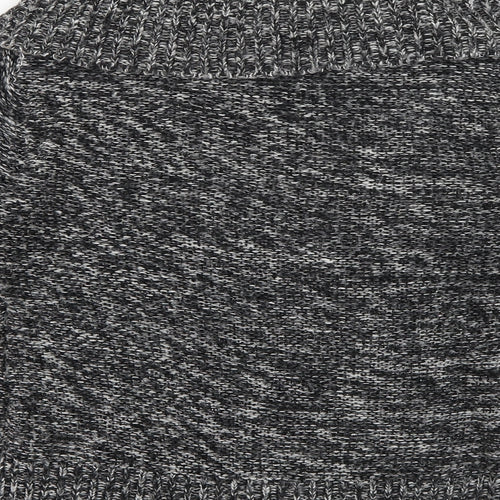 Evie Womens Grey Roll Neck  Acrylic Pullover Jumper Size 10