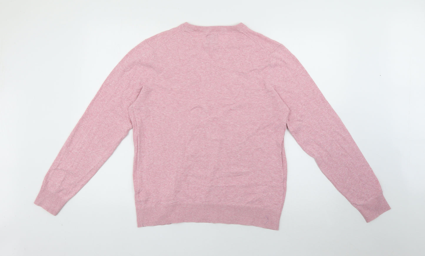 Burton Mens Pink Crew Neck  Cotton Pullover Jumper Size M
