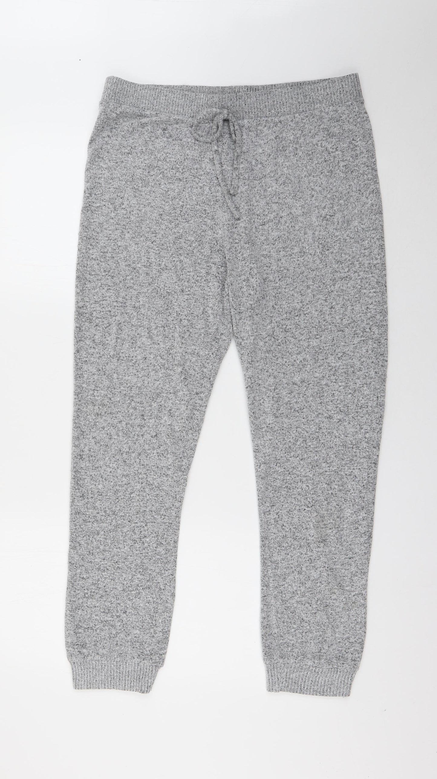 Primark Womens Grey  Polyester Jogger Trousers Size 10 L26 in Regular