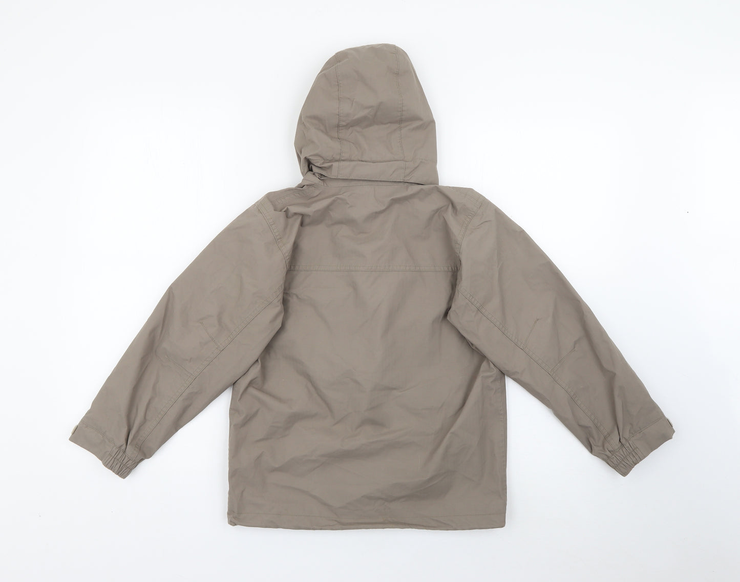 Decathlon Creation Boys Brown   Quilted Coat Size 8 Years  Zip