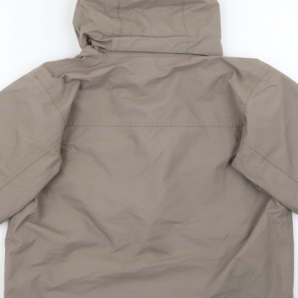 Decathlon Creation Boys Brown   Quilted Coat Size 8 Years  Zip