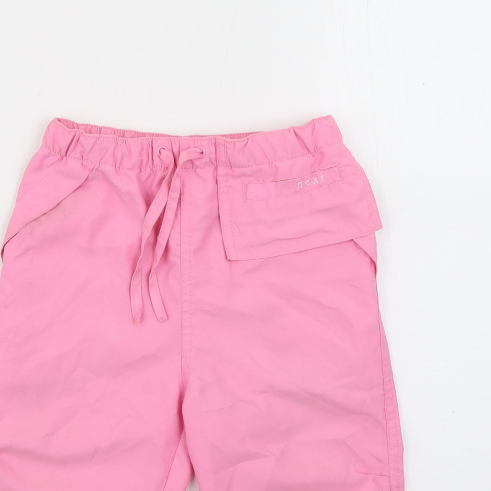 NEXT Girls Pink  Polyester Cargo Trousers Size 12-18 Months