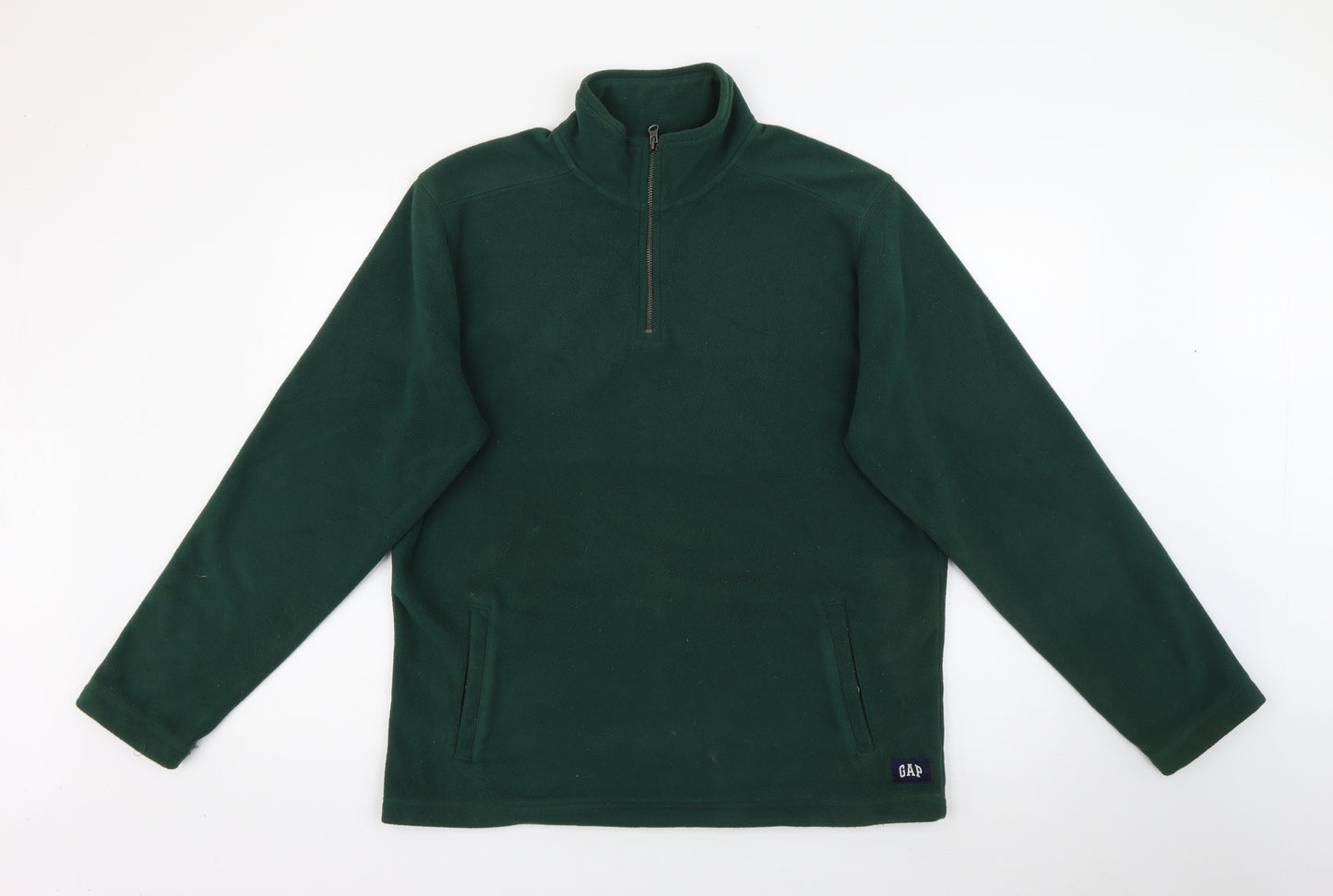 Gap Mens Green High Neck  Polyester Pullover Jumper Size L