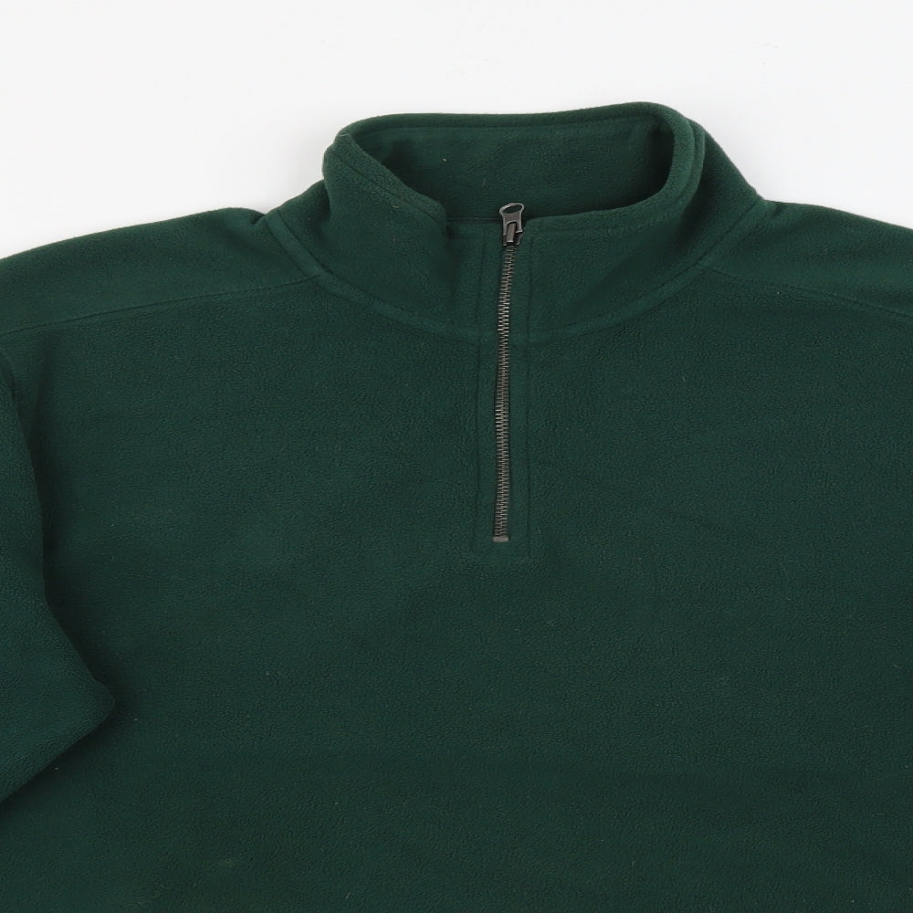 Gap Mens Green High Neck  Polyester Pullover Jumper Size L