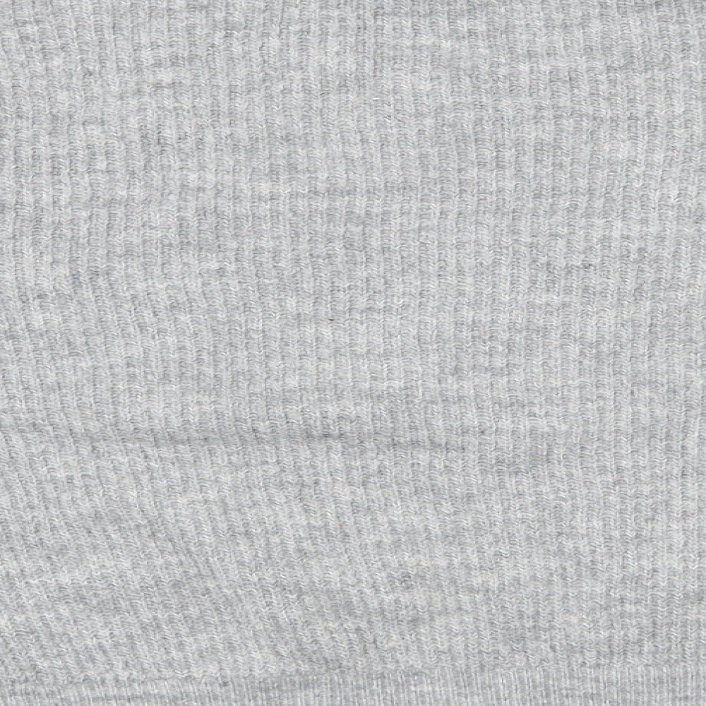 New Look Womens Grey High Neck  Acrylic Pullover Jumper Size L