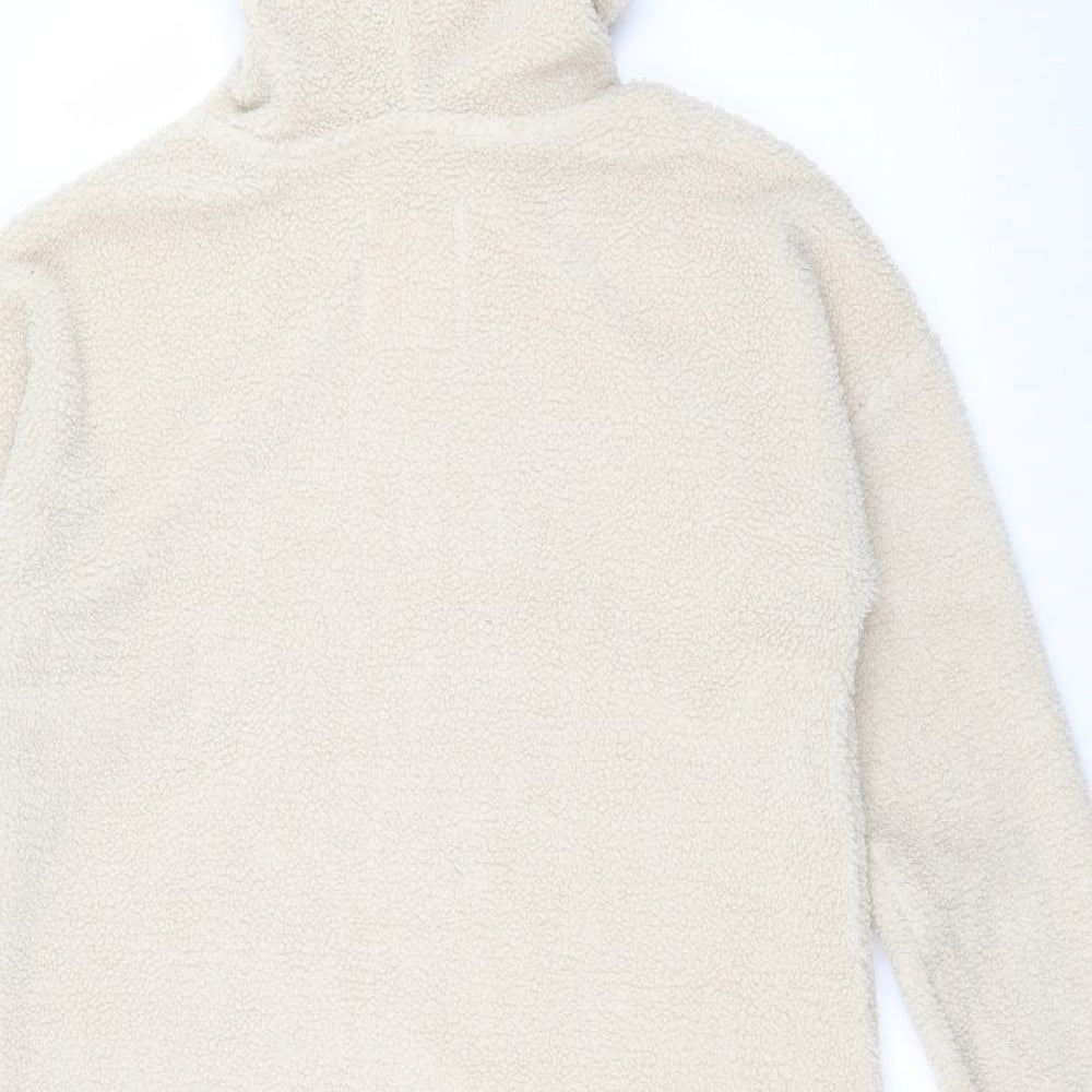 NEXT Womens Beige  Polyester Pullover Hoodie Size S  Pullover