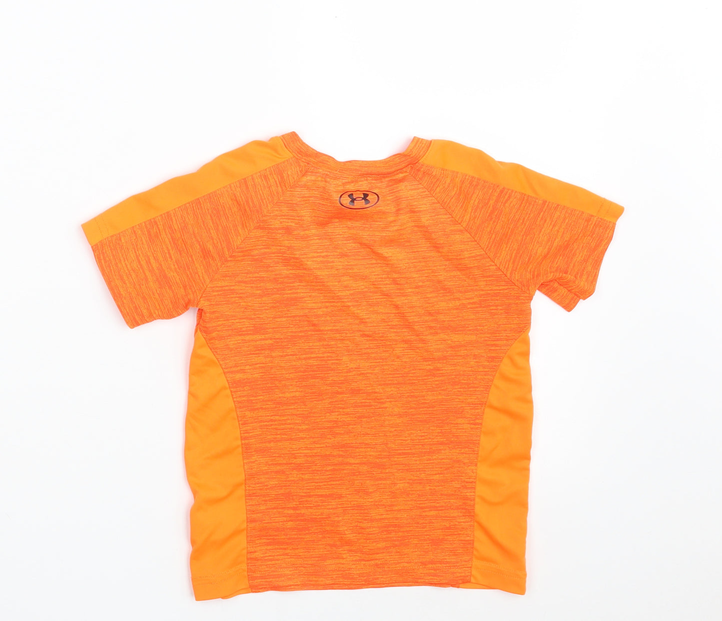 Under armour Boys Orange  100% Polyester Basic T-Shirt Size 3-4 Years Crew Neck