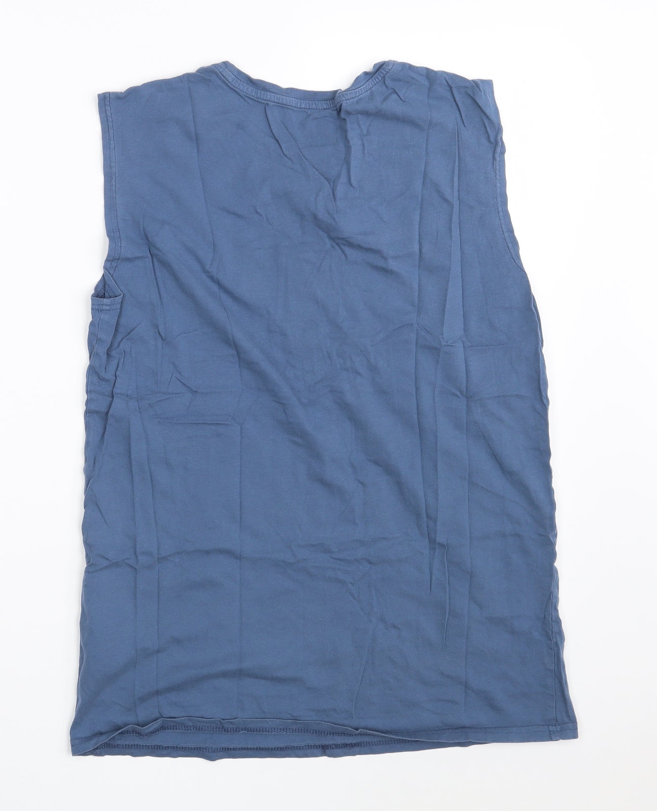H&M Boys Blue  Cotton Basic T-Shirt Size 14 Years Crew Neck