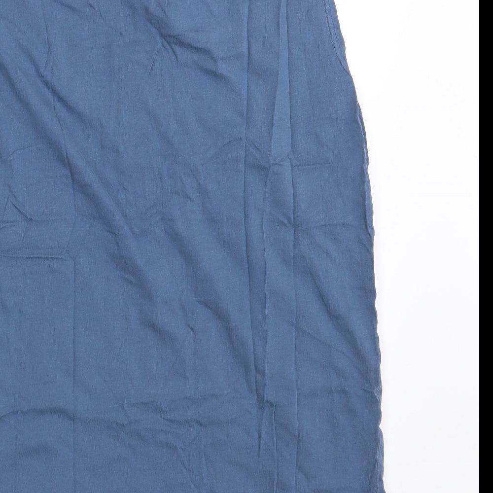 H&M Boys Blue  Cotton Basic T-Shirt Size 14 Years Crew Neck