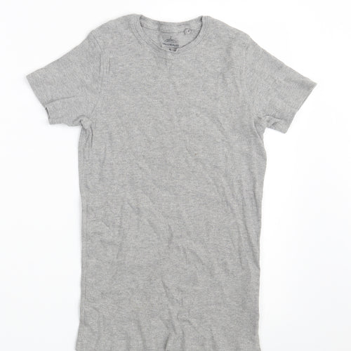 Industrialize Womens Grey  Cotton Pullover Sweatshirt Size S