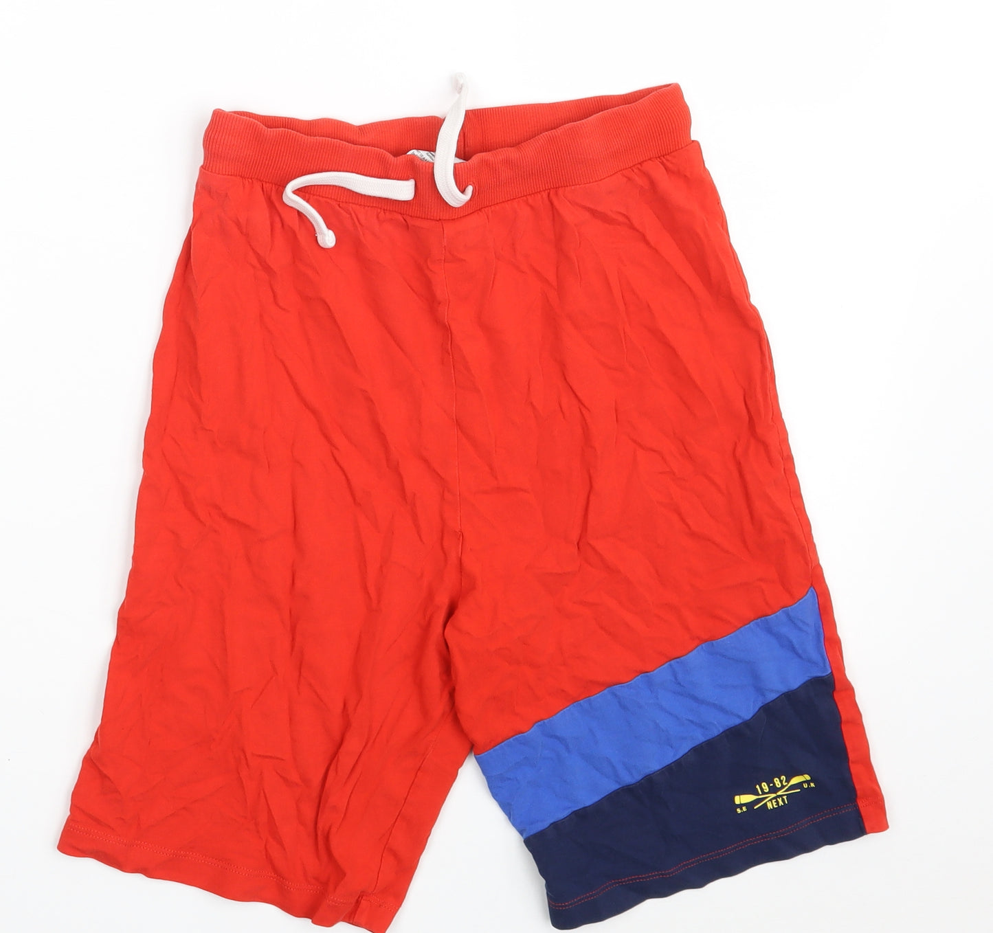 NEXT Boys Red  100% Cotton Sweat Shorts Size 12 Years L8 in Regular