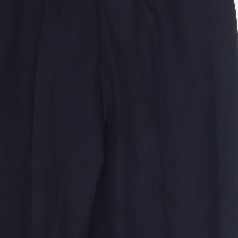 Preworn Womens Blue  Polyester Chino Trousers Size 14 L29 in Regular