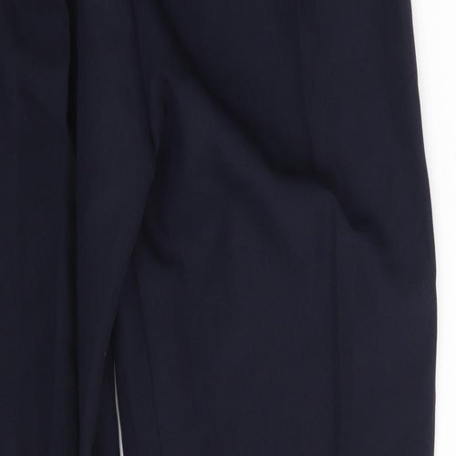 Preworn Womens Blue  Polyester Chino Trousers Size 14 L29 in Regular