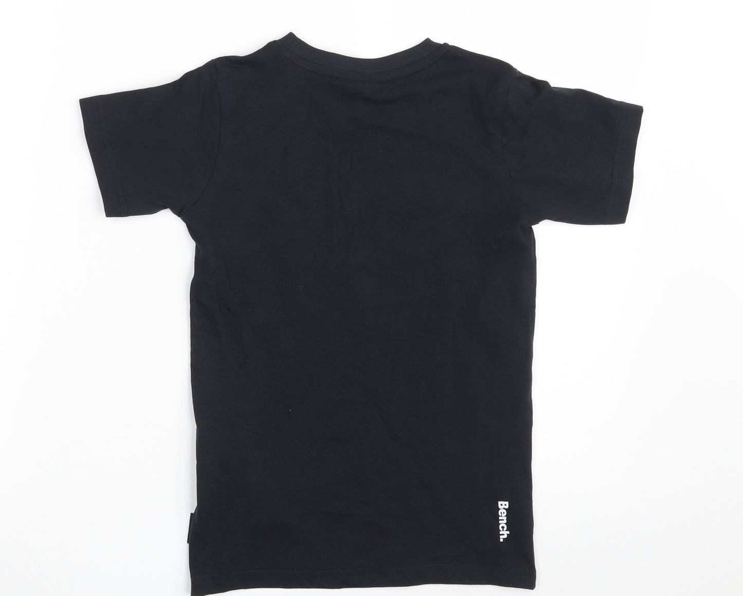 Bench Boys Black  100% Cotton Pullover T-Shirt Size 5-6 Years Round Neck