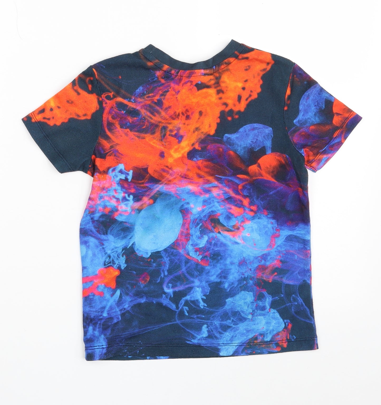 George Boys Multicoloured Batik 100% Polyester Pullover T-Shirt Size 5-6 Years Round Neck  - NERF NATION