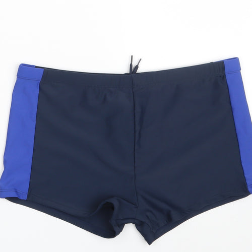 Dunnes Stores Womens Blue  Nylon Sweat Shorts Size M  Slim  - Swimwear