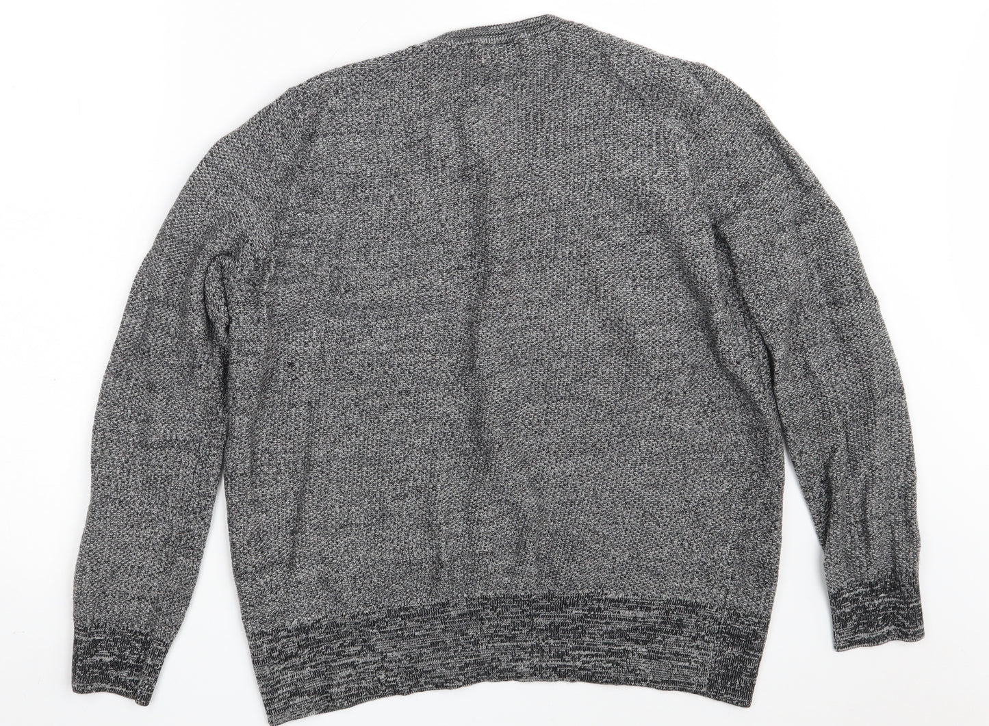 Linea Womens Grey Scoop Neck  Acrylic Pullover Jumper Size XL