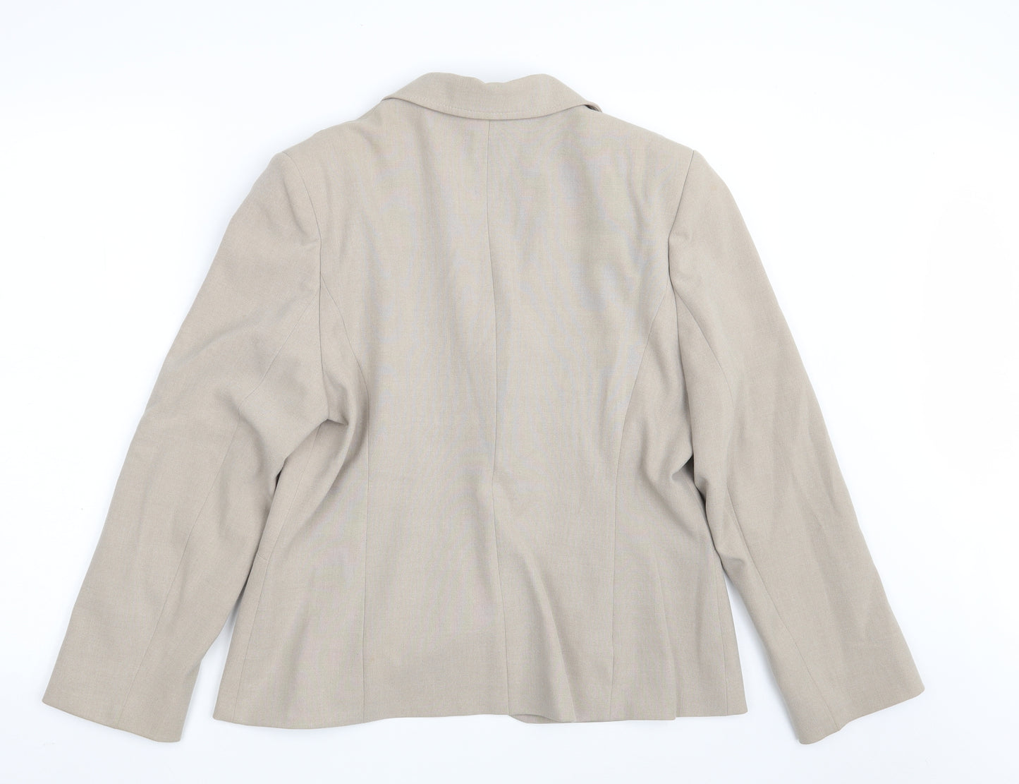BHS Womens Beige   Jacket Coat Size 14  Button