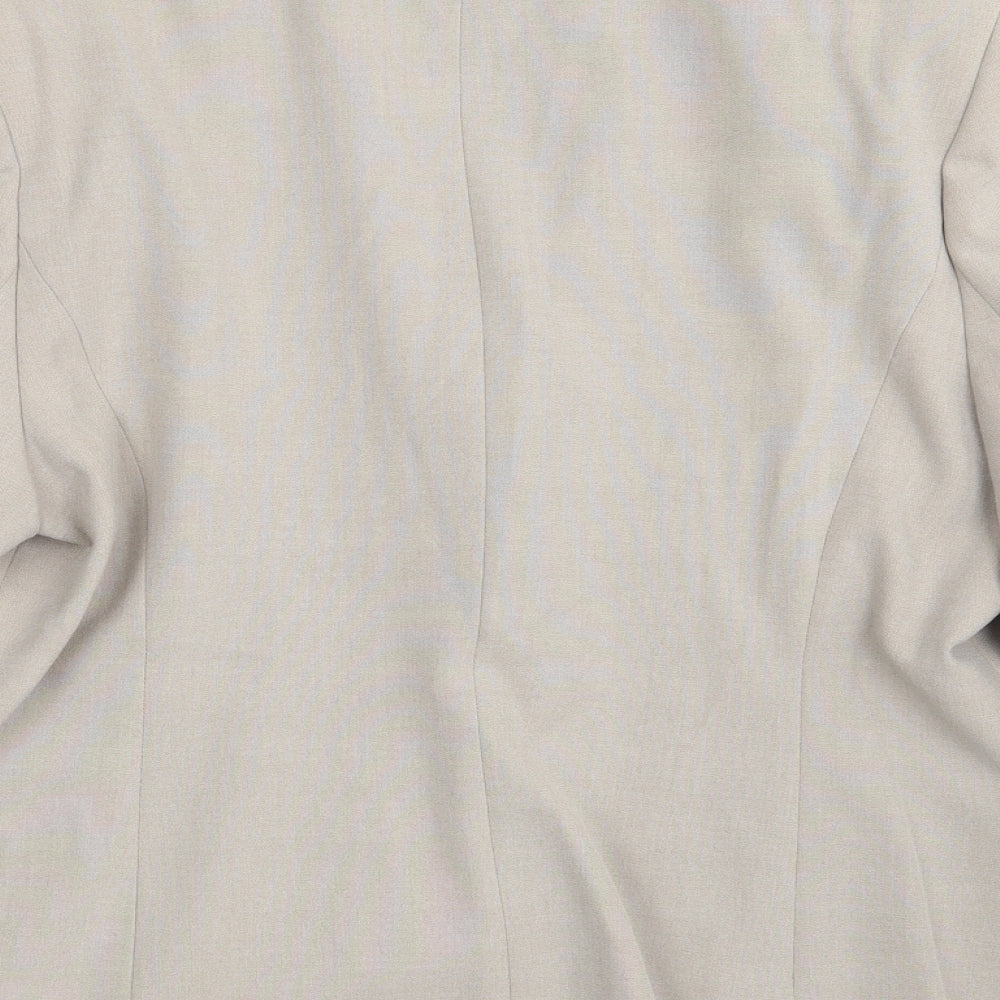 BHS Womens Beige   Jacket Coat Size 14  Button