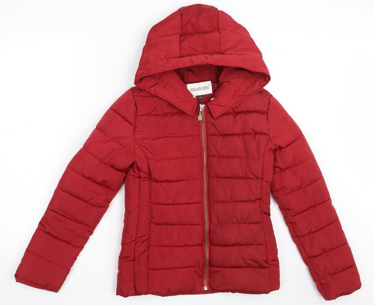 Yingaoxuefei Womens Red   Jacket Coat Size 8  Zip