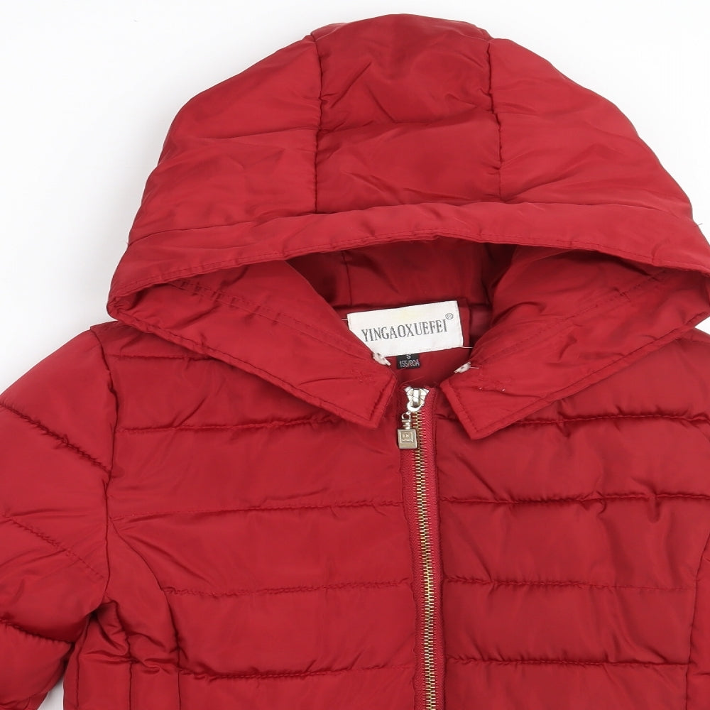 Yingaoxuefei Womens Red   Jacket Coat Size 8  Zip