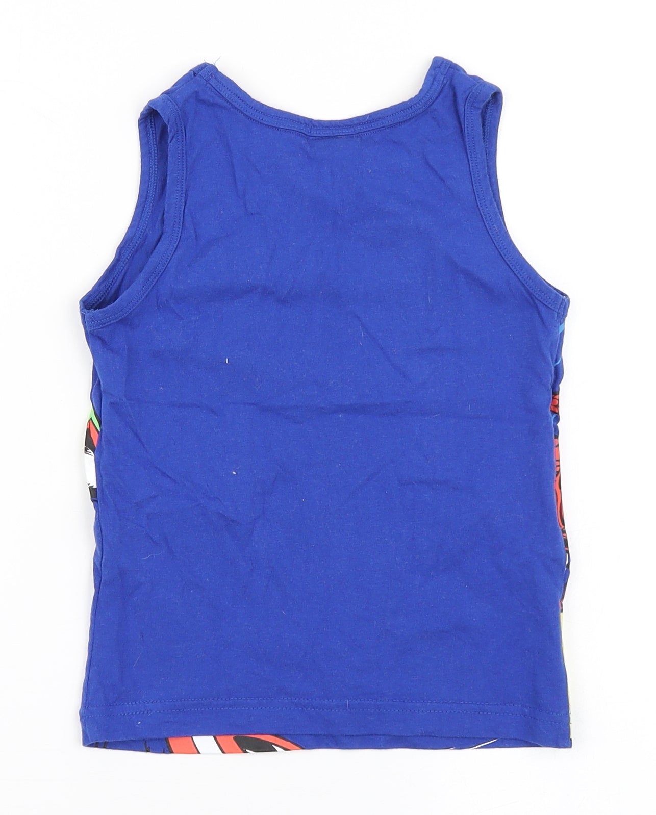 Marvel Comics Boys Blue  100% Cotton Basic Tank Size 4-5 Years Round Neck Pullover - Iron Man
