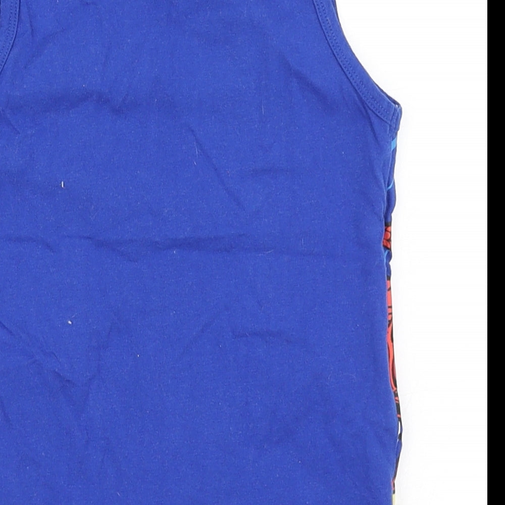 Marvel Comics Boys Blue  100% Cotton Basic Tank Size 4-5 Years Round Neck Pullover - Iron Man