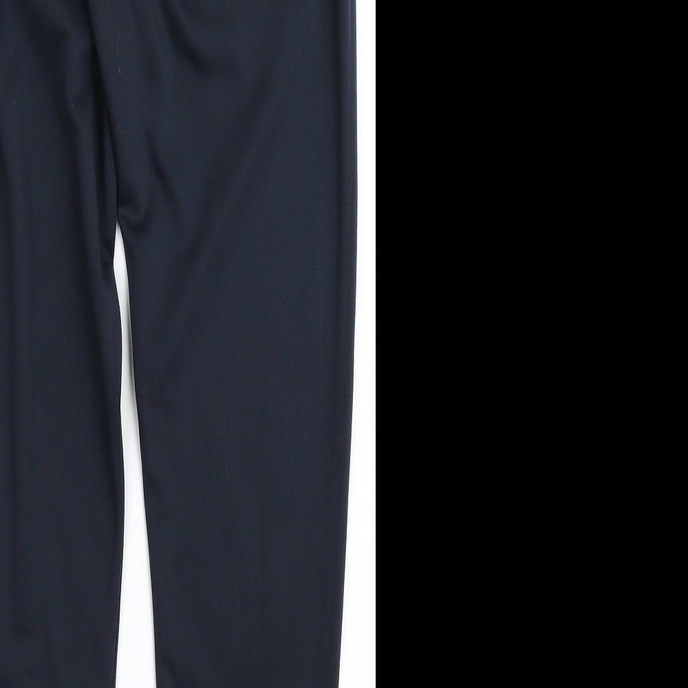 Kukri Mens Blue  Polyester Jogger Trousers Size XS L29 in Regular Drawstring