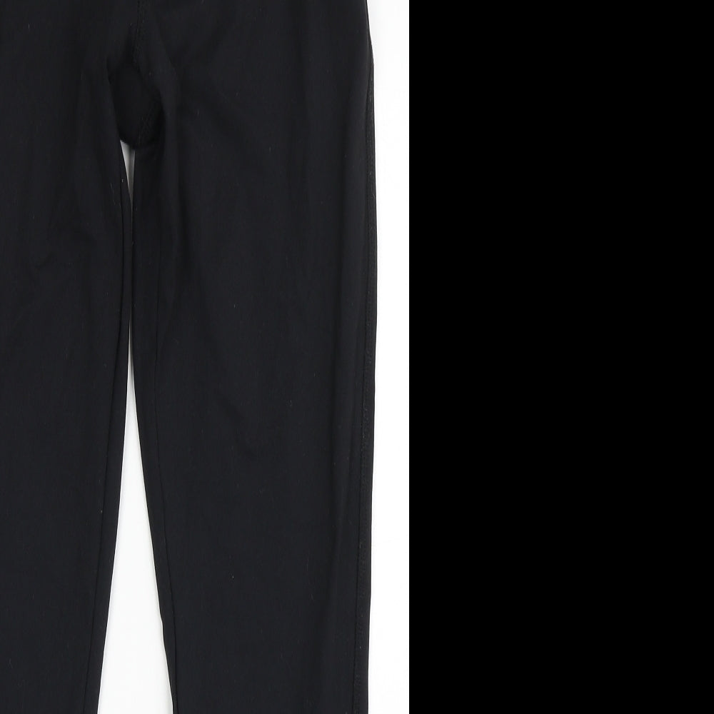 Souluxe Womens Black  Polyamide Compression Leggings Size 12 L25.5 in Regular Pullover