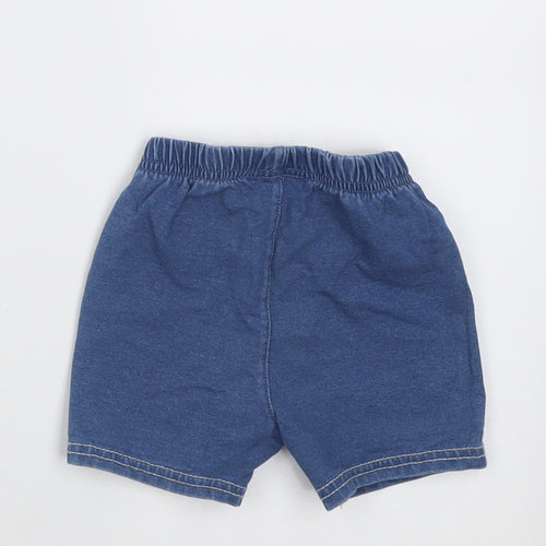 Preworn Baby Blue  Cotton Cropped Trousers Size 12 Months  Pullover