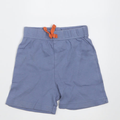 George Boys Blue  Cotton Cropped Trousers Size 12-18 Months  Tie