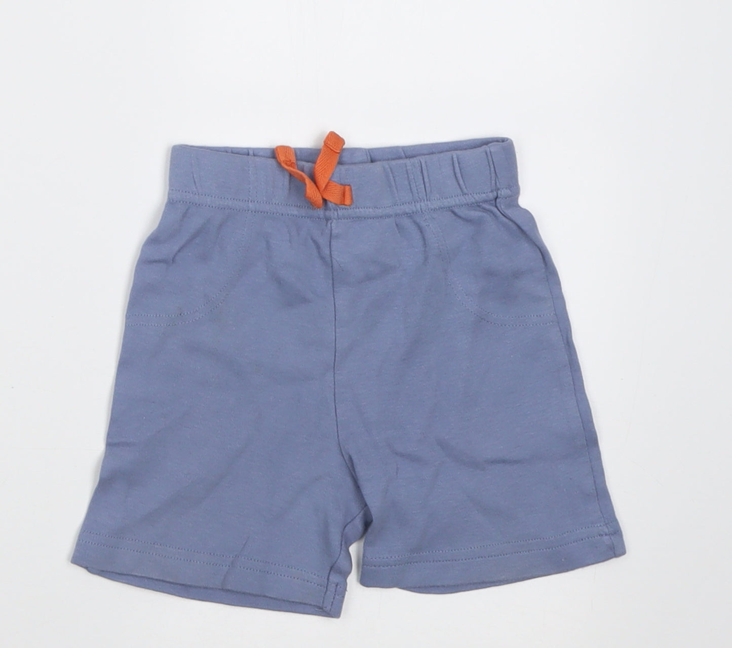 George Boys Blue  Cotton Cropped Trousers Size 12-18 Months  Tie