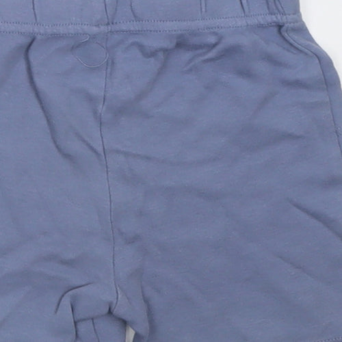 George Boys Blue  Cotton Cropped Trousers Size 12-18 Months  Tie