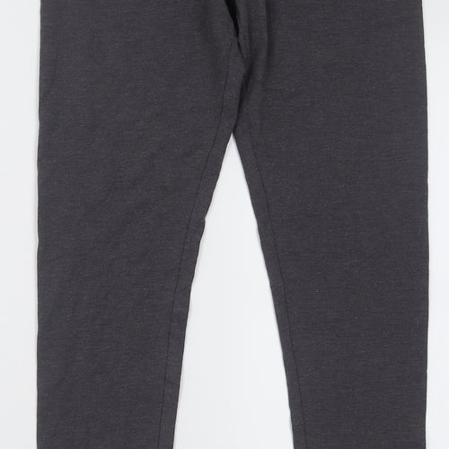Dunnes Stores Womens Grey  Cotton Capri Leggings Size S L28 in