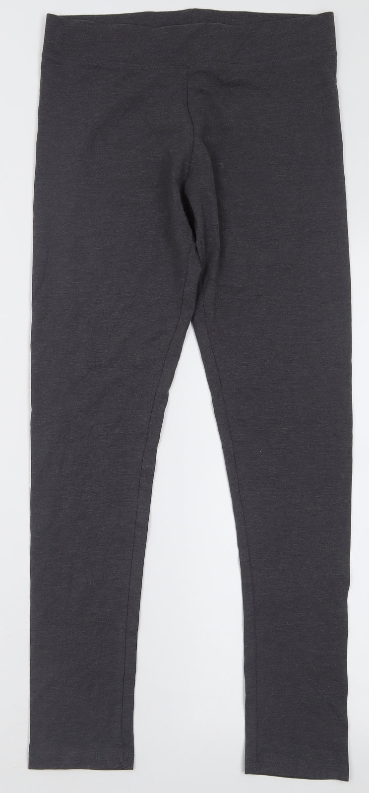 Dunnes Stores Womens Grey  Cotton Capri Leggings Size S L28 in