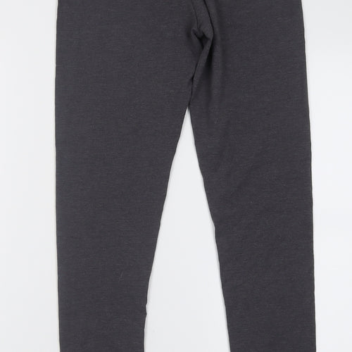 Dunnes Stores Womens Grey  Cotton Capri Leggings Size S L28 in
