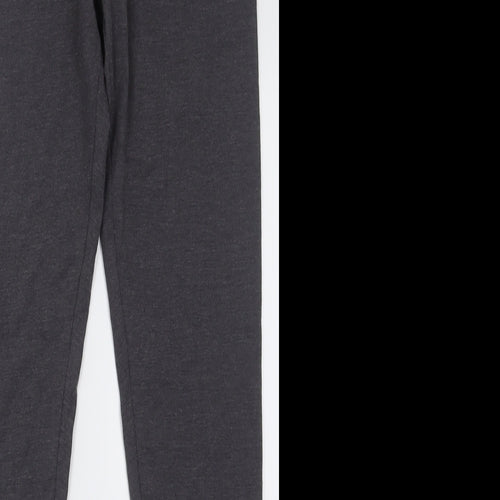 Dunnes Stores Womens Grey  Cotton Capri Leggings Size S L28 in