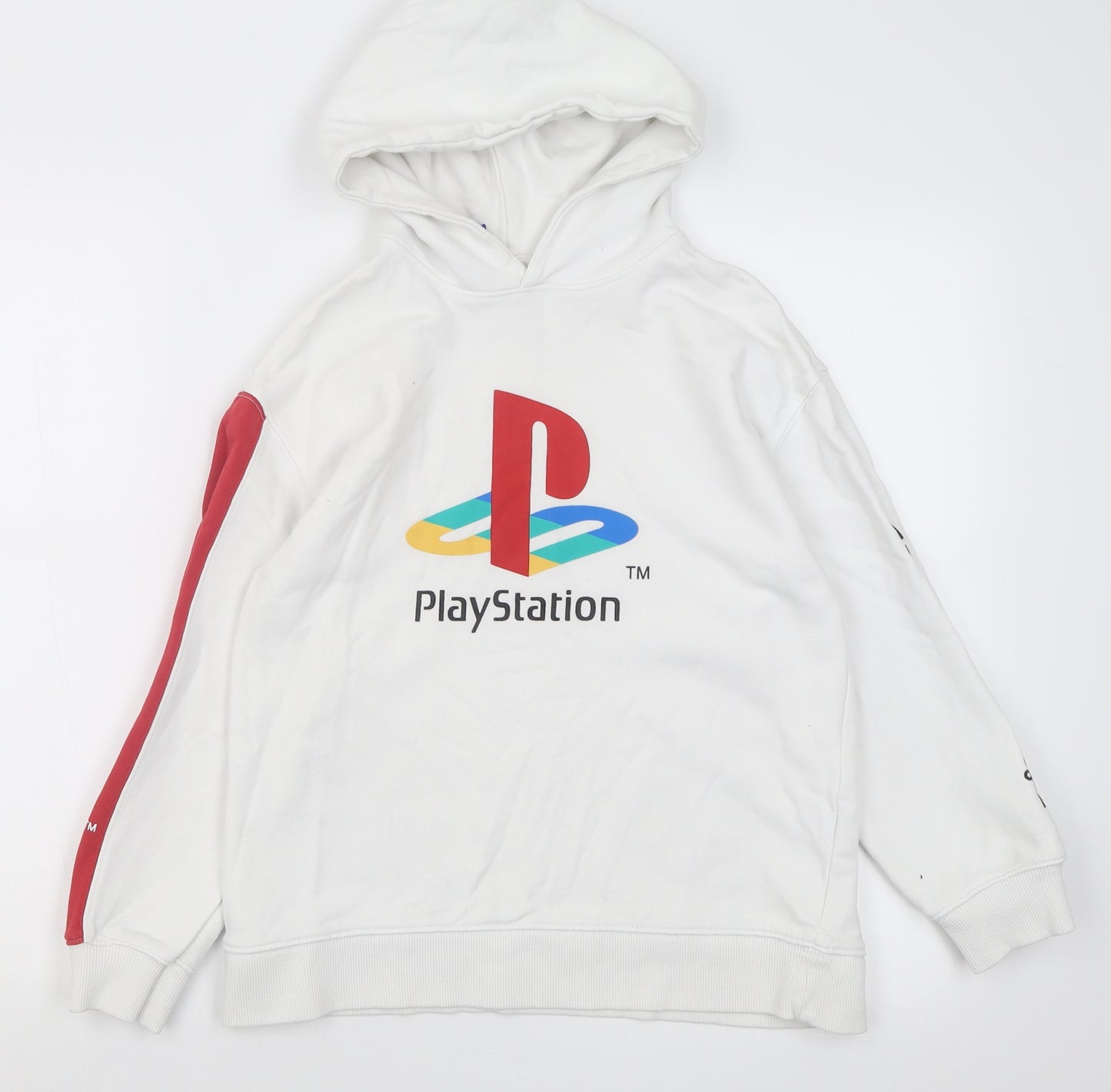 Zara Boys White  Cotton Pullover Hoodie Size 11-12 Years  Pullover - PlayStation