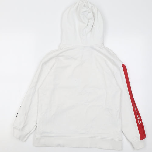 Zara Boys White  Cotton Pullover Hoodie Size 11-12 Years  Pullover - PlayStation