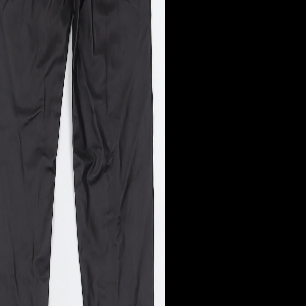 Bershka Womens Black  Polyester Capri Leggings Size S L27 in   - Leather Look