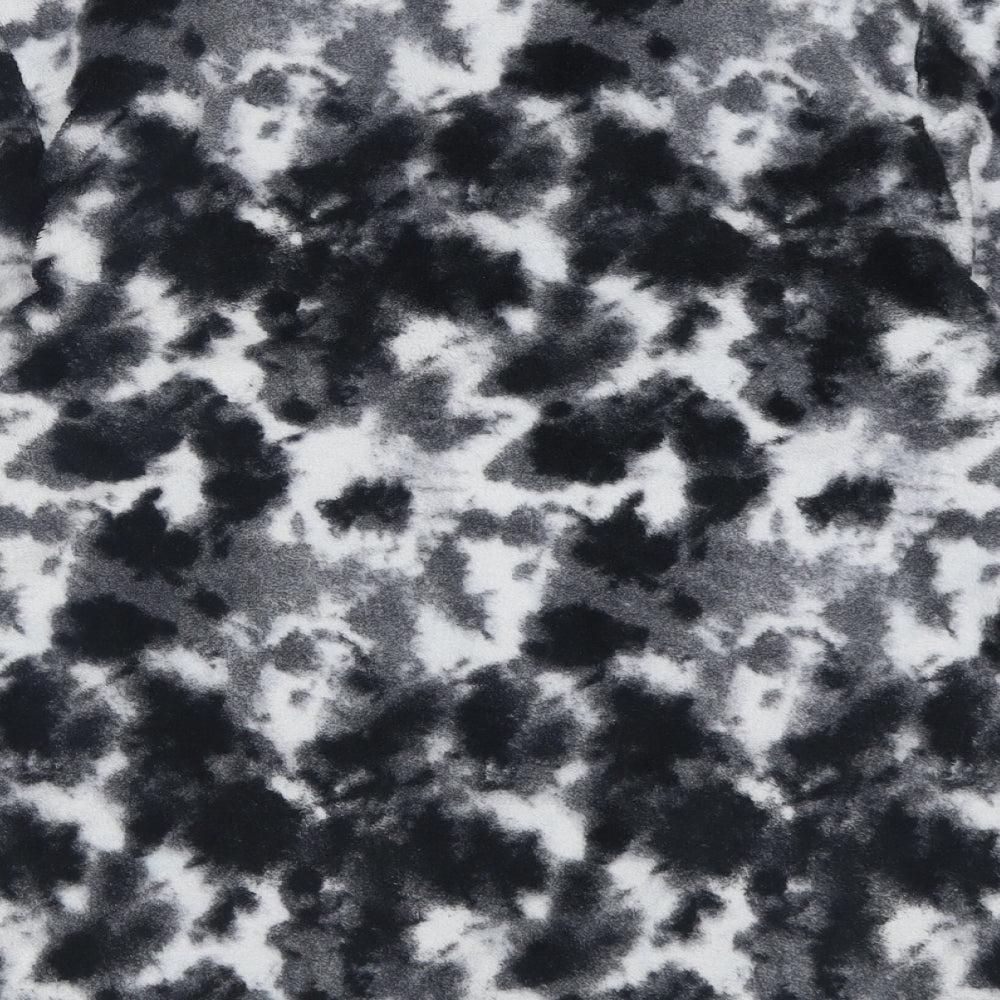 Primark Mens Black Geometric  Jacket  Size L  Zip - Tie Dye
