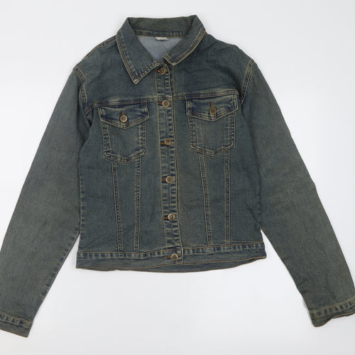 Preworn Womens Blue   Jacket  Size 8  Button