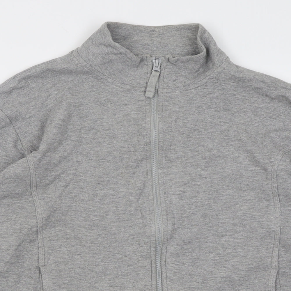 TU Womens Grey  Cotton Full Zip Sweatshirt Size 18  Zip