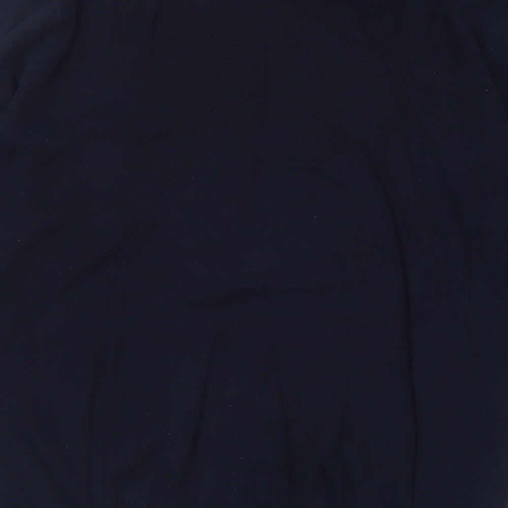 George Mens Blue Crew Neck  Cotton Pullover Jumper Size M