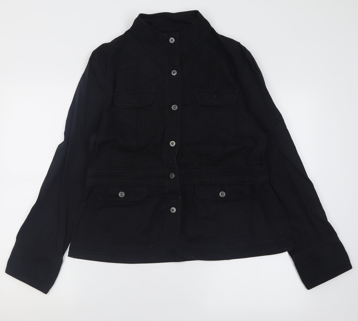 Jasper Conran Womens Black   Jacket  Size 16  Button