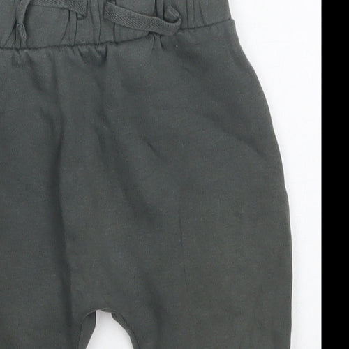 George Boys Grey  Cotton Sweatpants Trousers Size 9-12 Months  Drawstring