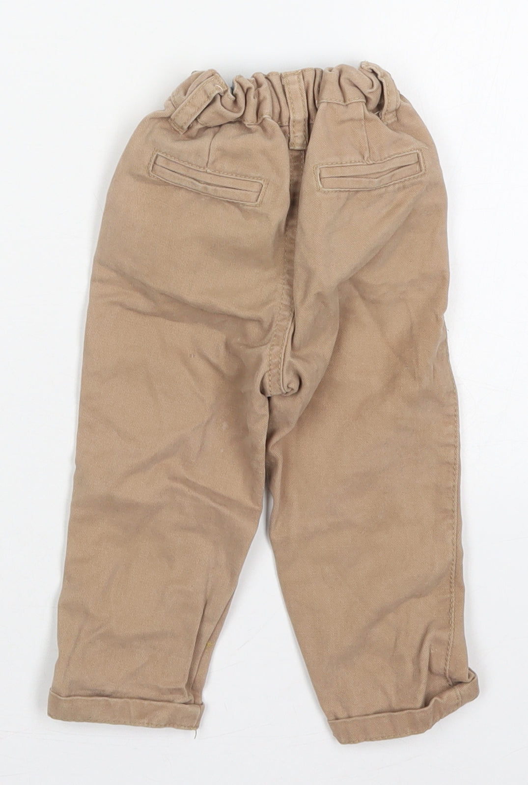 Denim CO Boys Beige  Cotton Capri Jeans Size 12-18 Months  Button