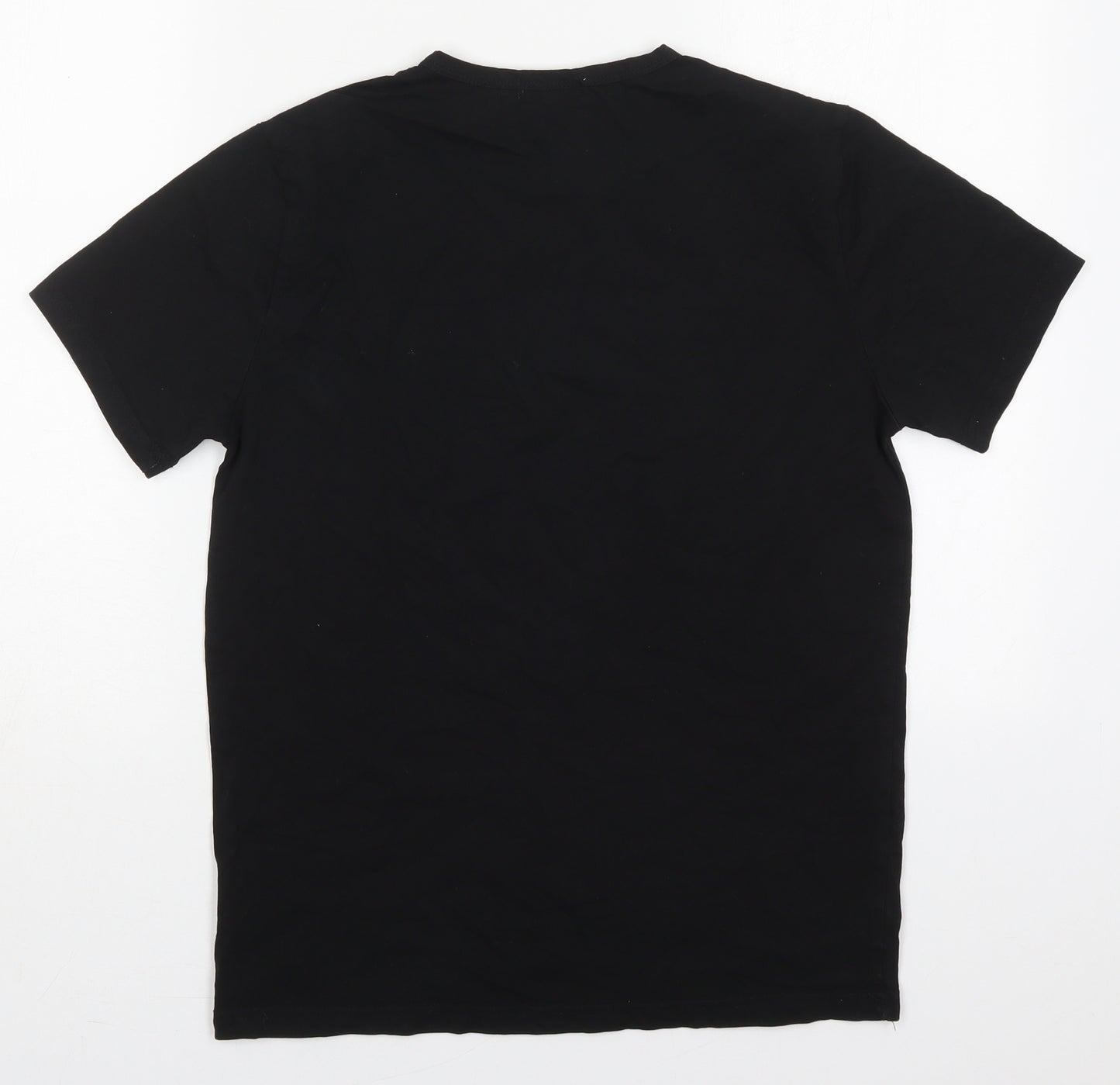 Calvin Klein Mens Black  Cotton  T-Shirt Size M Crew Neck